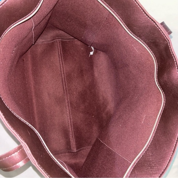 Bath & Body Works Metallic Burgundy Tote Bag - Picture 8 of 10